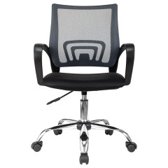 Кресло оператора Helmi HL-M95 R (695) "Airy", СН, спинка сетка серая/сиденье ткань TW черная, пиастра - фото 2