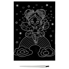 Гравюра с мультицветной основой ТРИ СОВЫ "Волшебница", А5 - фото 2