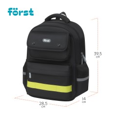Рюкзак F?rst F-Color "Lime" 39,5*28,5*14см, 1 отделение, 4 кармана, уплотненная спинка Рюкзак F?rst F-Color "Lime" 39,5*28,5*14см, 1 отделение, 4 кармана, уплотненная спинка - фото 3