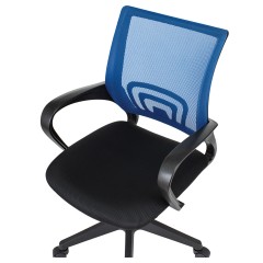 Кресло оператора Helmi HL-M95 R (695) "Airy", спинка сетка синяя/сиденье ткань TW черная, пиастра Кресло оператора Helmi HL-M95 R (695) "Airy", спинка сетка синяя/сиденье ткань TW черная, пиастра - фото 6