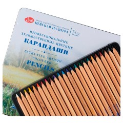 Набор профессиональных цветных карандашей "Мастер-Класс", 24 цвета, в жестяном пенале - фото 3
