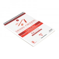 Скетчбук 50л., А4 Clairefontaine на гребне, 120г/м2 - фото 3