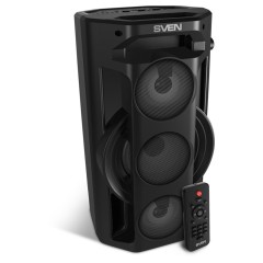 Колонка портативная Sven PS-680, 65W, Bluetooth, FM, USB, microSD, LED-дисплей, пульт, караоке, подсветка, черный Колонка портативная Sven PS-680, 65W, Bluetooth, FM, USB, microSD, LED-дисплей, пульт, караоке, подсветка, черный - фото 5