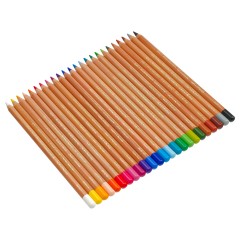 Карандаши цветные пастельные KOH-I-NOOR "Gioconda", 24 цвета, мягкие, металлическая коробка, 8828024001PL - фото 4