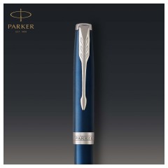 Ручка шариковая Parker "Sonnet Subtle Blue CT" черная, 1,0мм, поворот., подарочная упаковка Ручка шариковая Parker "Sonnet Subtle Blue CT" черная, 1,0мм, поворот., подарочная упаковка - фото 5