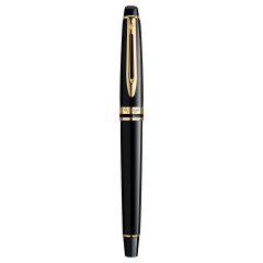 Ручка перьевая Waterman "Expert Black Lacquer GT" синяя, 0,8мм, подарочная упаковка Ручка перьевая Waterman "Expert Black Lacquer GT" синяя, 0,8мм, подарочная упаковка - фото 4
