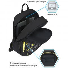 Рюкзак Berlingo Light "Cyber world" 39,5*28*16см, 2 отделения, 3 кармана, уплотненная спинка Рюкзак Berlingo Light "Cyber world" 39,5*28*16см, 2 отделения, 3 кармана, уплотненная спинка - фото 8