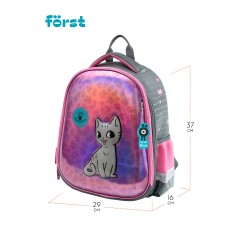 Ранец F?rst F-Glow "PAWsitive" 37*29,5*16см, 2 отделения, 2 кармана, анатомическая спинка - фото 3