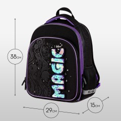 Ранец Berlingo Expert Plus "Purple Magic" 38*29*15см, 2 отделения, 2 кармана, анатомическая спинка - фото 8