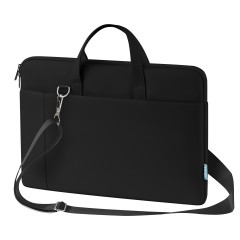 Сумка для ноутбука 15,6" F?rst "Modern Style", полиэстер, черный, мягкий подклад, внешнее отделение