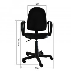 Кресло оператора "Престиж", ткань черная - фото 2