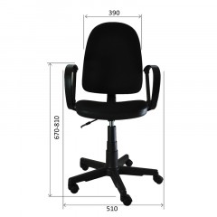 Кресло оператора "Престиж", ткань серая однотонная - фото 2