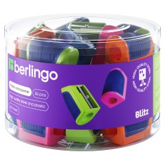 Точилка пластиковая Berlingo "Blitz" 1 отверстие, ассорти, дисплей - фото 3
