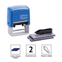 Штамп самонаборный OfficeSpace 8стр., рамка, 60*40мм Штамп самонаборный OfficeSpace 8стр., рамка, 60*40мм - фото 3
