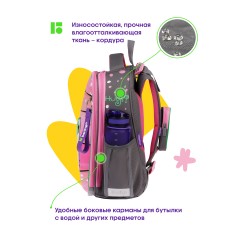 Ранец Berlingo Expert "Cat Hugs" 37*28*16см, 2 отделения, 2 кармана, анатомическая спинка - фото 4