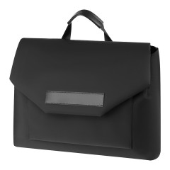 Сумка для ноутбука 15"-16" F?rst "Bold Decision", полиэстер, черный, клапан, противоударный слой