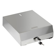 Диспенсер для полотенец листовых OfficeClean Professional (V-сл.), нержавеющая сталь, глянцевое покрытие - фото 7