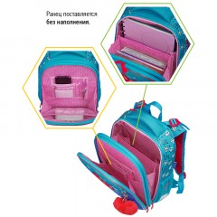 Ранец Berlingo Expert Max "Heart" 37*28*16см, 2 отделения, анатомическая спинка, дождевик в комплекте - фото 5