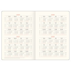 Ежедневник датированный 2026г., А5, 176л., твердый переплет, кожзам, BG "Python. Sangria", винный, цветной срез, с резинкой, карман - фото 2