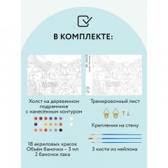 Картина по номерам на холсте ТРИ СОВЫ "Wow. Fashion", 30*40, с акриловыми красками и кистями Картина по номерам на холсте ТРИ СОВЫ "Wow. Fashion", 30*40, с акриловыми красками и кистями - фото 2