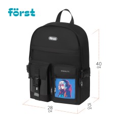 Рюкзак F?rst F-Teens "Anime girl" 40*28*15см, 1 отделение, 7 карманов, уплотненная спинка Рюкзак F?rst F-Teens "Anime girl" 40*28*15см, 1 отделение, 7 карманов, уплотненная спинка - фото 3