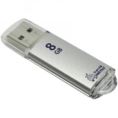 Флеш-память Smartbuy V-Cut, 8Gb, USB 2.0, сереб, SB8GBVC-S Флеш-память Smartbuy V-Cut, 8Gb, USB 2.0, сереб, SB8GBVC-S - фото 2