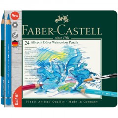 Карандаши акварельные художественные Faber-Castell "Albrecht D?rer", 24цв., метал. коробка Карандаши акварельные художественные Faber-Castell "Albrecht D?rer", 24цв., метал. коробка - фото 2