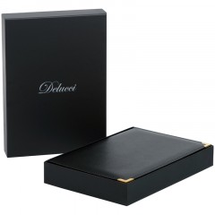 Ежедневник недатированный, А5, 160л., кожа, Delucci, фактурная кожа, золот. срез, черный - фото 9