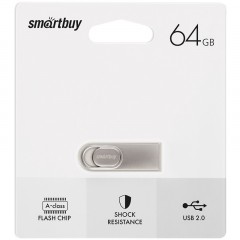 Память Smart Buy "M3" 64GB, USB 2.0 Flash Drive, серебристый (металл. корпус ) Память Smart Buy "M3" 64GB, USB 2.0 Flash Drive, серебристый (металл. корпус ) - фото 2