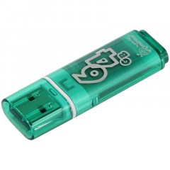 Флеш-память Smartbuy Glossy, 64Gb, USB 2.0, зел, SB64GBGS-G Флеш-память Smartbuy Glossy, 64Gb, USB 2.0, зел, SB64GBGS-G - фото 2