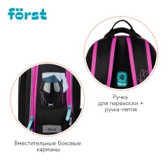 Рюкзак F?rst F-Cloud "Butterfly Harmony" 37*28,5*16,5см, 3 отделения, 3 кармана, анатомическая спинка Рюкзак F?rst F-Cloud "Butterfly Harmony" 37*28,5*16,5см, 3 отделения, 3 кармана, анатомическая спинка - фото 5
