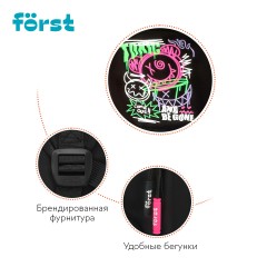 Рюкзак F?rst F-Teens "Crazy Emoji" 40*28*15см, 1 отделение, 7 карманов, уплотненная спинка Рюкзак F?rst F-Teens "Crazy Emoji" 40*28*15см, 1 отделение, 7 карманов, уплотненная спинка - фото 7