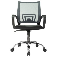 Кресло оператора Helmi HL-M95 (695) "Airy", СН, спинка сетка серая/сиденье ткань TW черная, механизм качания Кресло оператора Helmi HL-M95 (695) "Airy", СН, спинка сетка серая/сиденье ткань TW черная, механизм качания - фото 2