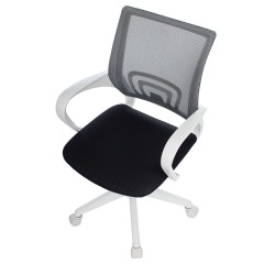 Кресло оператора Helmi HL-M95 R (W695) "Airy", спинка сетка серая/сиденье ткань TW серая, пиастра, пластик белый Кресло оператора Helmi HL-M95 R (W695) "Airy", спинка сетка серая/сиденье ткань TW серая, пиастра, пластик белый - фото 5