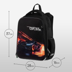 Ранец Berlingo Expert "Faster Than The Flame" 37*28*16см, 2 отделения, 2 кармана, анатомическая спинка Ранец Berlingo Expert "Faster Than The Flame" 37*28*16см, 2 отделения, 2 кармана, анатомическая спинка - фото 8