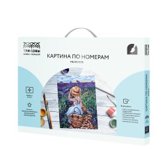 Картина по номерам на холсте ТРИ СОВЫ "Лавандовое лето", 30*40, с акриловыми красками и кистями - фото 2