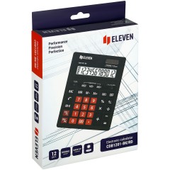 Калькулятор настольный Eleven Business Line CDB1201-BK/RD, 12 разрядов, двойное питание, 155*205*35мм, черный/красный Калькулятор настольный Eleven Business Line CDB1201-BK/RD, 12 разрядов, двойное питание, 155*205*35мм, черный/красный - фото 6