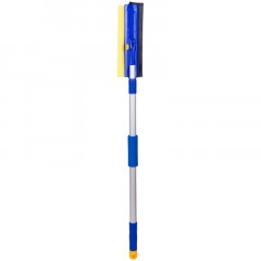 Стекломойка OfficeClean Professional, вращающ., телеск. ручка, раб. часть 25см (стяжка,губка,ручка) - фото 2