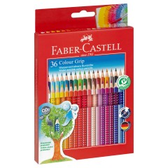 Карандаши цветные Faber-Castell "Grip", 36цв., трехгран., заточен., картон., европодвес - фото 5