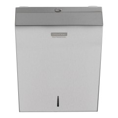 Диспенсер для полотенец листовых OfficeClean Professional (V-сл.), нержавеющая сталь - фото 3