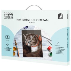 Картина по номерам на холсте ТРИ СОВЫ "Любимая кошка", 30*40, с акриловыми красками и кистями Картина по номерам на холсте ТРИ СОВЫ "Любимая кошка", 30*40, с акриловыми красками и кистями - фото 2