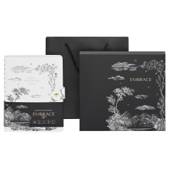 Ежедневник недатированный, А5, 136л., мягкий переплет, экокожа, BG "Embrace. Idyll", на гребне, подарочная  коробка, ручка в комплекте
