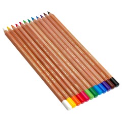 Пастельные карандаши Koh-I-Noor "Gioconda", 12цв., метал. пенал - фото 4