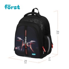 Ранец F?rst F-Base "Faster" 36*29*17см, 3 отделения, 2 кармана, анатомическая спинка - фото 2