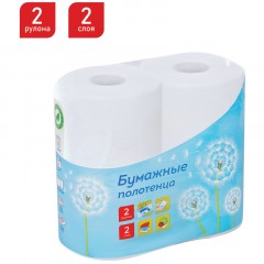 Полотенца бумажные в рулонах OfficeClean, 2-слойные, 2шт., 37,5м/рул., тиснение, белые Полотенца бумажные в рулонах OfficeClean, 2-слойные, 2шт., 37,5м/рул., тиснение, белые - фото 2