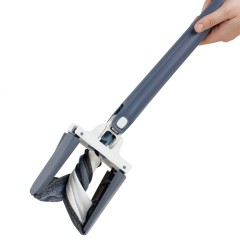 Швабра c отжимом x-type, плоская, OfficeClean Professional, мет. ручка 120 см., две насадки из микрофибры - фото 6
