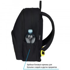 Рюкзак Berlingo Light "Angel black" 39,5*28*16см, 2 отделения, 3 кармана, уплотненная спинка Рюкзак Berlingo Light "Angel black" 39,5*28*16см, 2 отделения, 3 кармана, уплотненная спинка - фото 5
