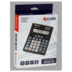 Калькулятор настольный Eleven Business Line CDB1601-BK, 16 разрядов, двойное питание, 155*205*35мм, черный Калькулятор настольный Eleven Business Line CDB1601-BK, 16 разрядов, двойное питание, 155*205*35мм, черный - фото 7