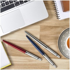Набор Parker "Jotter London": шар. ручка Blue + гел. ручка Stainless Steel, 1,0мм, кнопочн., блистер Набор Parker "Jotter London": шар. ручка Blue + гел. ручка Stainless Steel, 1,0мм, кнопочн., блистер - фото 9