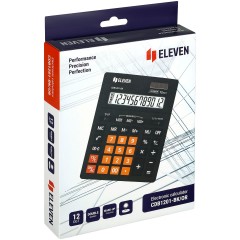 Калькулятор настольный Eleven Business Line CDB1201-BK/OR, 12 разрядов, двойное питание, 155*205*35мм, черный/оранжевый Калькулятор настольный Eleven Business Line CDB1201-BK/OR, 12 разрядов, двойное питание, 155*205*35мм, черный/оранжевый - фото 6